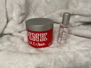 Victoria's Secret Pink Fresh & Clean Luminous Body Butter & Eau De Toilette READ - Picture 1 of 3