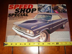 1963 1/2 FORD GALAXIE 427 - MUSCLECAR  ORIGINAL 2003 ARTICLE - Picture 1 of 2
