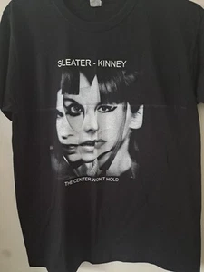CAMISETA OFICIAL SLEATER-KINNEY 2020 CENTER WILL'T HOLD UK TOUR - NEGRA, TALLA L - Imagen 1 de 5