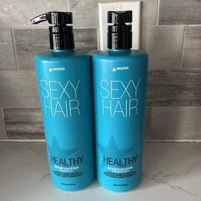 SexyHair Healthy Moisturizing Shampoo & Conditioner Duo, 25 oz Pump - Image 1 of 2