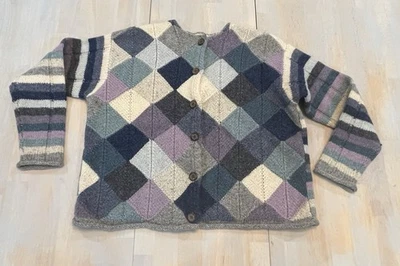 Suéter para mujer Northern Isles cárdigan 100 % lana abotonada talla mediana Foto 1 de 4