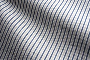 2 Yds Perennials Fabrics Tick Tock Stripe Denim 100% Solution Dyed Acrylic 54" W - Picture 1 of 1