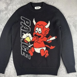 Jersey Palace Skateboards Temptation Tejido Lana Diablo Auténtico Para Hombre Pequeño - Imagen 1 de 13