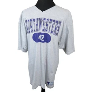 Vintage Champion Northwestern Sweatshirt Football Jersey Made in USA- Men's L - Picture 1 of 7
