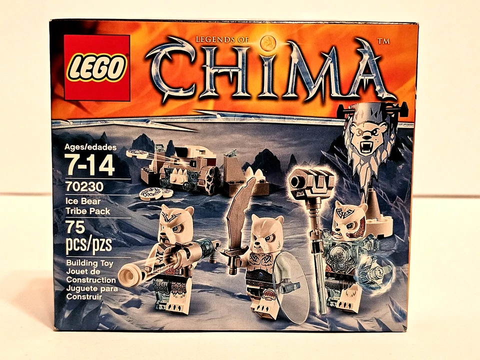 ICE BEAR TRIBE PACK Lego LEGENDS OF CHIMA Set #70230 NEW Sealed RETIRED Unopened - Image 1 of 4