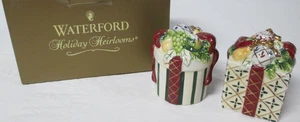 Waterford Holiday Heirlooms Salt and Pepper Shaker W/BOX - Picture 1 of 4