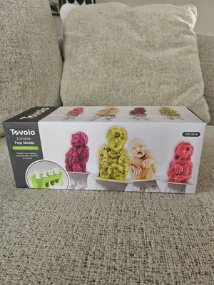 Moldes de picolé Tovolo Zombie Pop conjunto de 4 - Nova caixa aberta - Imagem 1 de 2