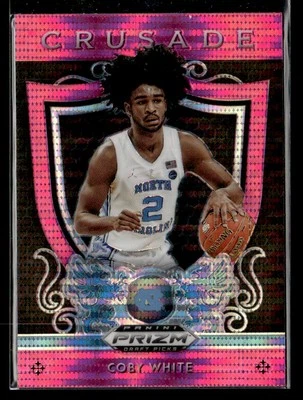 2019 Panini Prizm Draft Picks #61 Coby White Prizms Pink Pulsar RC - Image 1 of 2