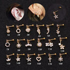 For Women Ear Cartilage Helix Piercing Stud Earring Titanium&steel Jewelry Gift