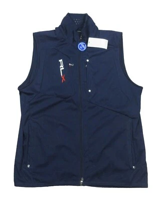 RLX Ralph Lauren Men's Navy Solid Lightweight Full Zip Vest $168 - Image 1 of 4