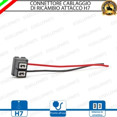 CONNETTORE CABLAGGIO RICAMBIO H7 12V SPINOTTO SPINA PER MERCEDES CLASSE C W203 - Immagine 1 di 4