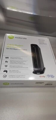 Motorola MG7315 8x4 DOCSIS 3.0 Cable Modem Plus N450 Router + Power Cable - Image 1 of 4