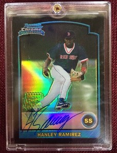 HANLEY RAMIREZ Autograph RC 2003 Bowman Chrome Rookie Card NEW
