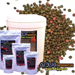 FKC Aqua Goldfish Gold Koi Pellet Aqua Aquarium Pond Fish Food Floating 3-5mm - Picture 1 of 7