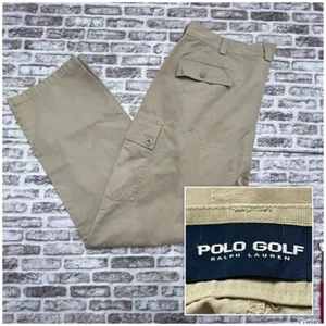 Polo Golf Hose Ralph Lauren Tarpoon Chino Khaki Cargo Vintage Herren 38x30 - Bild 1 von 12