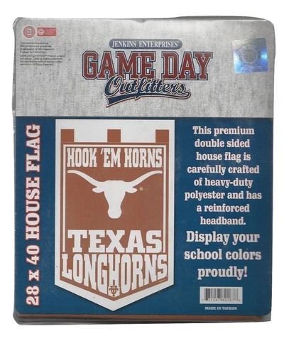 Texas Longhorns 2 Sided House Flag Premium Banner 28" x 40" Hook 'Em Horns Cover
