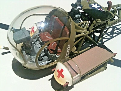 Corgi Bell H-13 Sioux US Army M.A.S.H Helicopter Korea 1951 Die-cast 1:48 Scale - Image 1 of 4