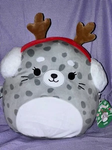Squishmallows Odile Spotted Seal Geweih Ohrenschützer NEU WEIHNACHTEN 2023 Kellytoy - Bild 1 von 8
