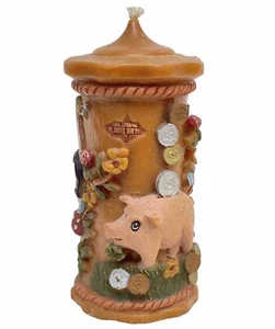 8" German 3D Candle Diese Kerze Geschmacksmuster gesschutzt Decorative PIG card - Picture 1 of 13