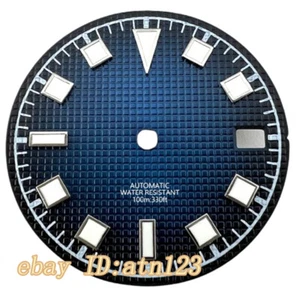 29mm blue black Watch Dial green luminous Fit NH35 NH36 Automatic Movement - Picture 1 of 15