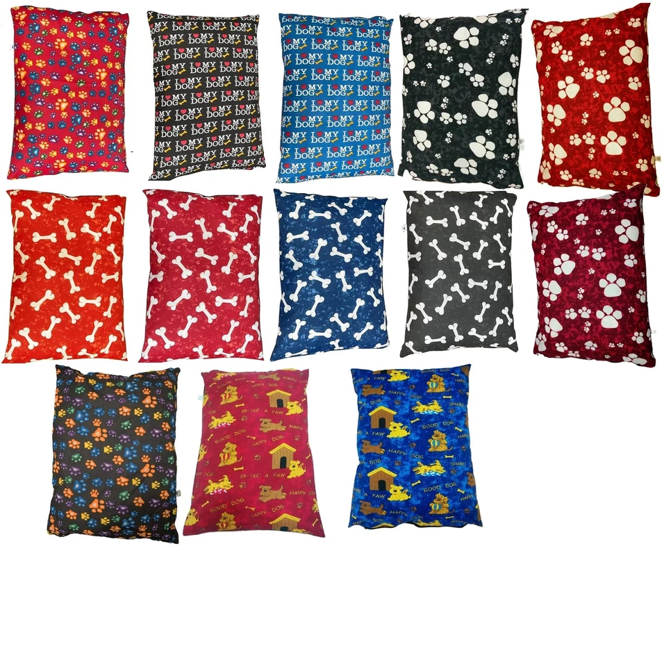 Luxury Polly cotton Dog Bed Pet Washable Zipped Mattress Cushion - Image 1 of 1