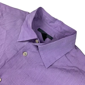 John Varvatos Men's 100% Cotton L/S Button Shirt Purple • Medium - Picture 1 of 8