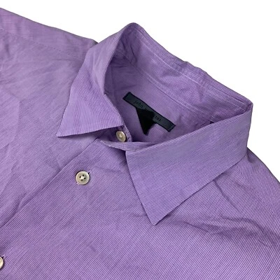 John Varvatos Men's 100% Cotton L/S Button Shirt Purple • Medium - Image 1 of 4