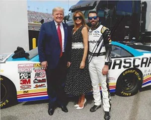 AUTOGRAPHED 2020 Aric Almirola #10 Smithfield Racing PRESIDENT TRUMP APPEARANCE - Picture 1 of 1
