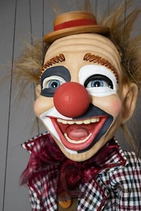 Marionette Clown - Handarbeit Original Puppe - Bild 1 von 13