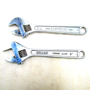 Handwerker Halbmond Typ verstellbare Schraubenschlüssel, 2 Stück - Bild 1 von 6