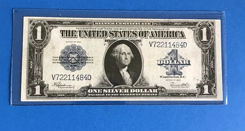 1923 $1  SILVER  CERTIFICATE LARGE SIZE NOTE   VF/XF  FINALLL!!     (c672) Cover