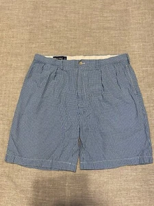 Polo Ralph Lauren Golf Short Mens Sz 38 Blue Check Fairway Seersucker Coastal - Picture 1 of 12