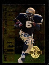 1993 CLASSIC FOUR SPORT GOLD #AU1 JEROME BETTIS NM AUTO /3900 HOF