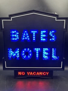 Bates Motel No Vacancy LED Neon Sign Halloween Decor Rare New 2024 SHIPS ASAP - Picture 1 of 2