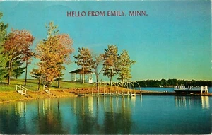 Postal Indian Summer in Emily Lake Minnesota MO 1964 pm - Imagen 1 de 2