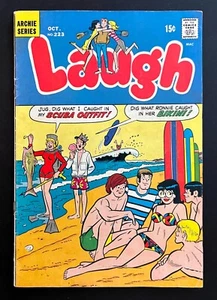 Laugh #223 Betty and Veronica Bikini Cover Scooby-Doo Ad Archie Comics 1969 - Picture 1 of 2