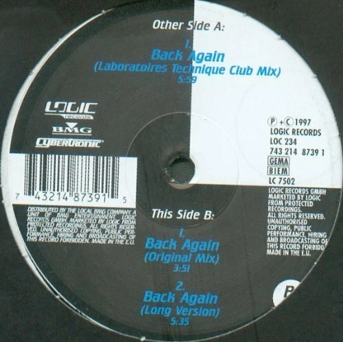 Renegade Masters Back again (Laboratoires Technique Club/Orig. Mixe.. [Maxi 12"] - Bild 1 von 1