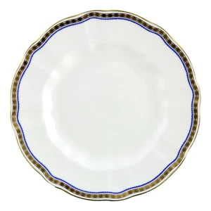 ROYAL CROWN DERBY - Blue Carlton A1300 - Salad Plate / Plates - 1st Quality - Picture 1 of 3