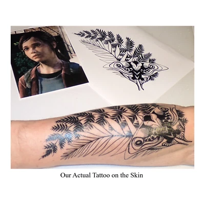 Ellie Williams, The Last of Us Inspired Temporary Tattoo Cosplay
