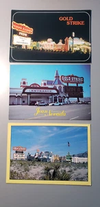 Vintage Postkarte - Gold Strike Hotel & Spielhalle/Casino, Jean, NV. 3er Set - Bild 1 von 2
