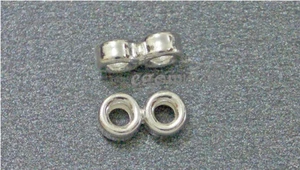 .925 Sterling Silver 2-Heishi Spacer 9mm 30pc #51203 - Bild 1 von 1