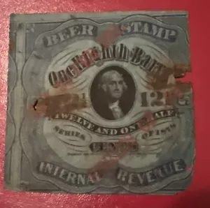 REA 44a Type C Surcharge Beer Barrel Tax Stamp 1898 - Picture 1 of 4