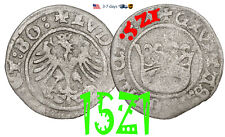 Poland Lithuania 1/2 GROSCHEN 1/2 grosz 1521 Sigismund I Silver Coin #31726
