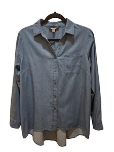 Camisa para mujer Jessica London azul Demin talla 12W - Imagen 1 de 7