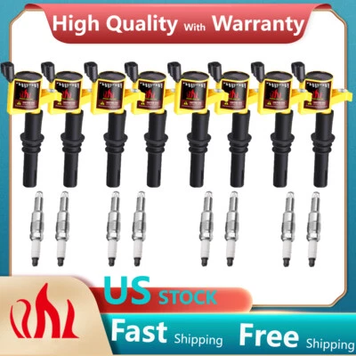 Bobina de encendido 8X DG511 y bujía SP546 para Ford F150 5,4 L 2004-2010 FD508 Foto 1 de 4