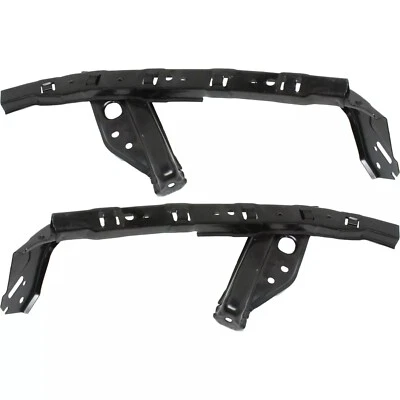 Front Left & Right Bumper Bracket Set 2Pc For 2012-2015 Honda Civic Steel Black Foto 1 de 4