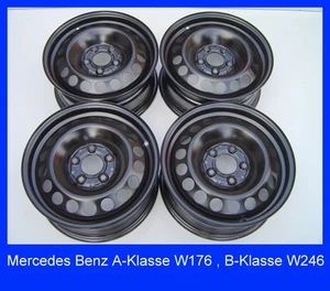 4 Stahlfelgen Mercedes Benz A-Klasse W176 , B-Klasse W246 6,5Jx15 ET47 7620 - Bild 1 von 1