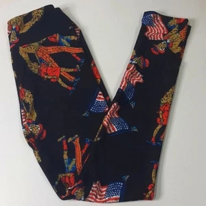 NWOT LuLaRoe TWEEN Uncle Sam USA Leggings Size Tween - Picture 1 of 4