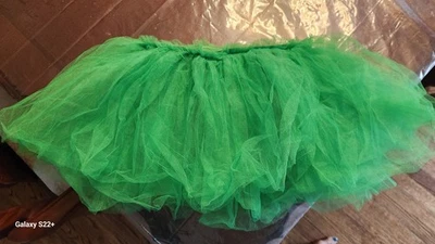 Adult Green Tutu Ballet Skirt Halloween Costume Mesh Ballerina Forest Fairy NEW - Image 1 of 2