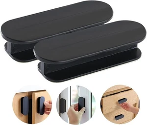 2Pcs Balcony Door Handles, Self-Adhesive Door Handles, Cupboard Handles, Plastic - Picture 1 of 4